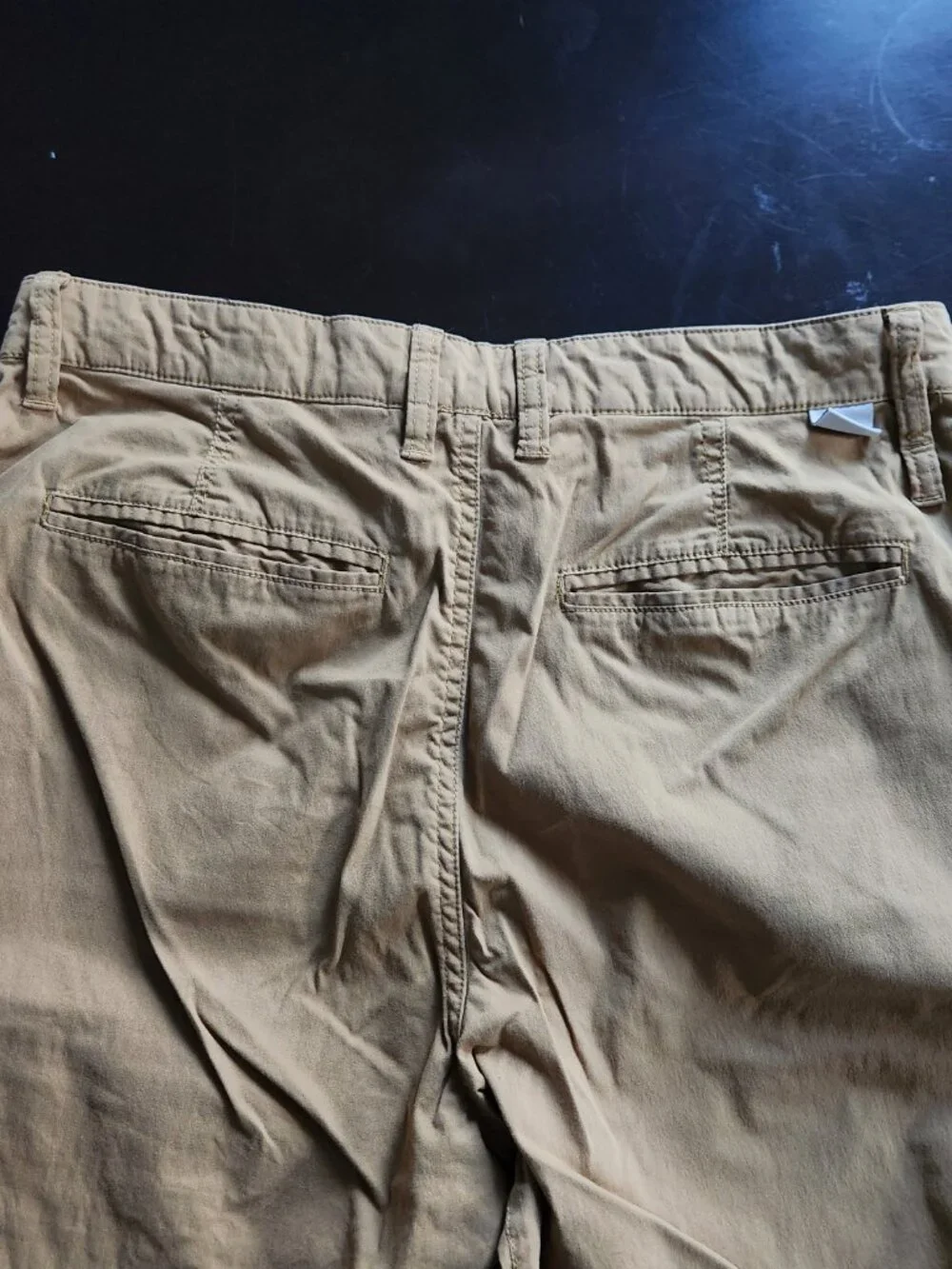 The North Face Men's Nylon Pants Size 30 - Khaki Hiking Travel Zip Pocket